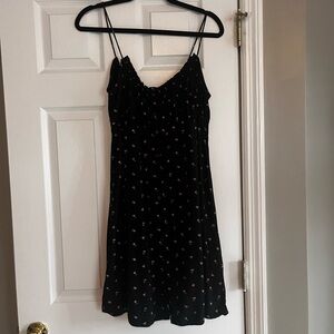 Madewell Black Dress with Floral Details